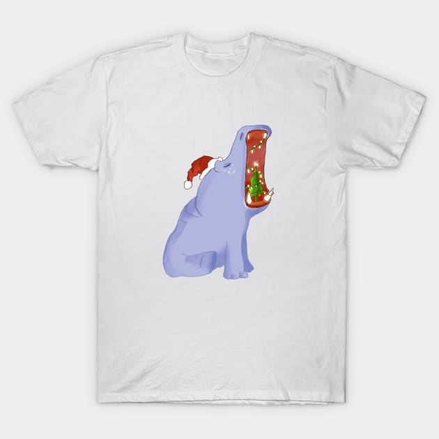 I want a hippopotamus for christmas T-Shirt by Rice Paste